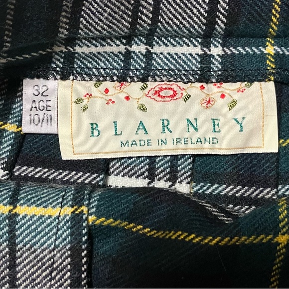 Blarney Wool Blend Irish Plaid Skirt - Picture 9 of 11